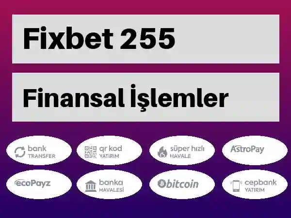 Fixbet Mobil Para yatırma ve çekme 255